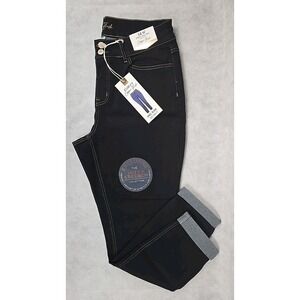 Copper Flash Jeans Womens Size 14 Skinny Ankle Stretch Curvy Mid Rise Black NWT